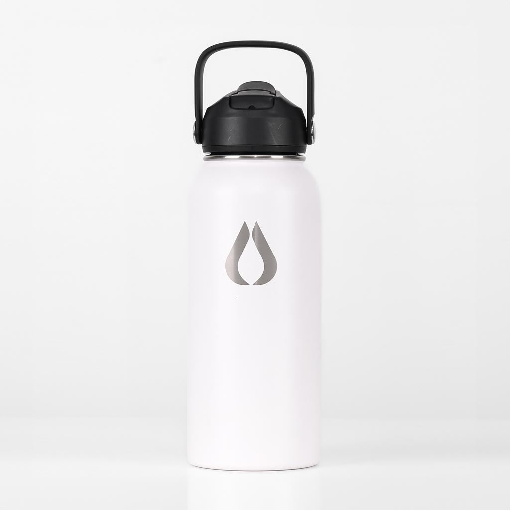 Vattenflaska - 960ML - Vit
