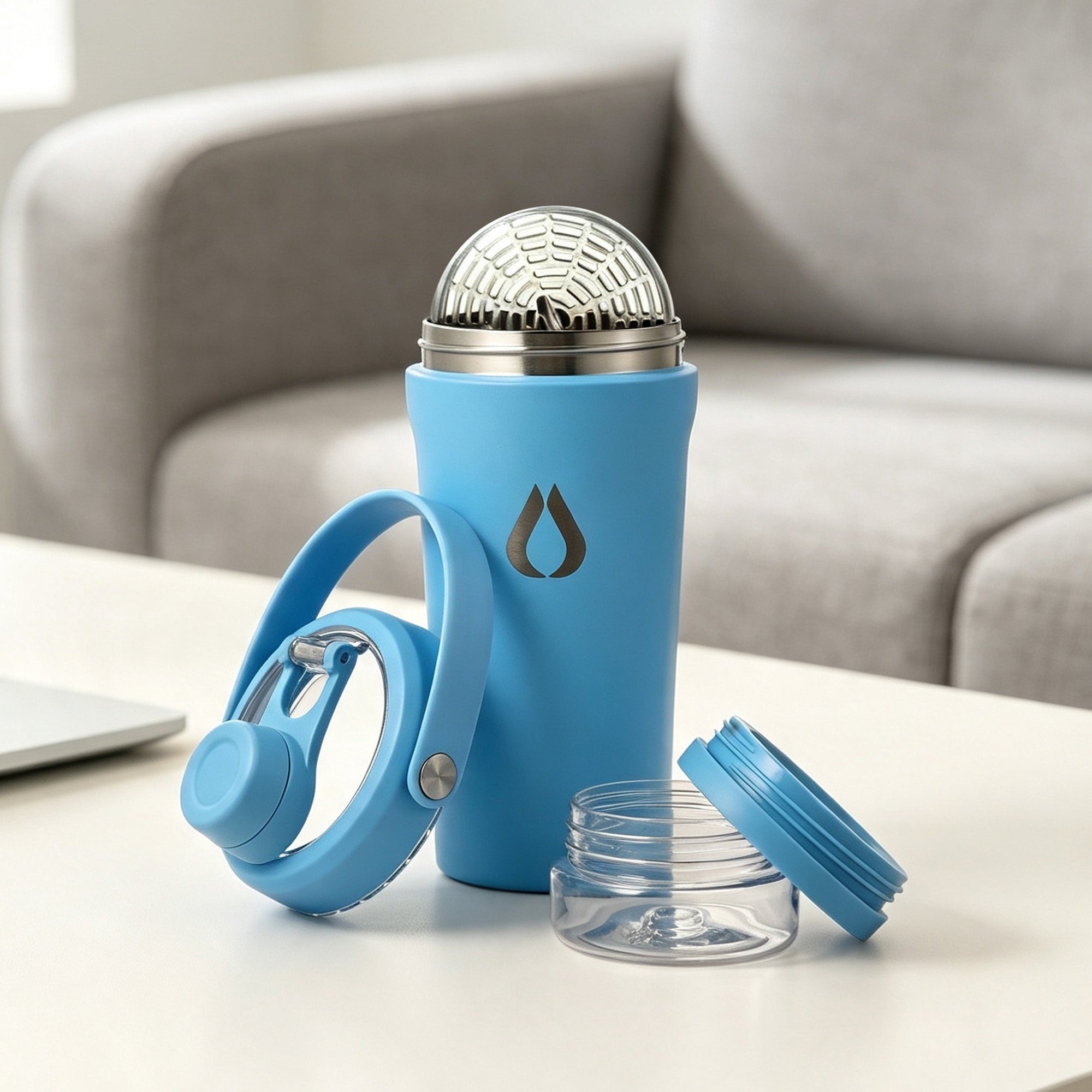 Shaker - 600ml - Babyblå