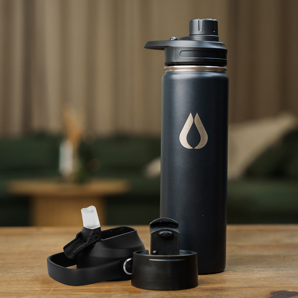 Vattenflaska - 650ML - Svart