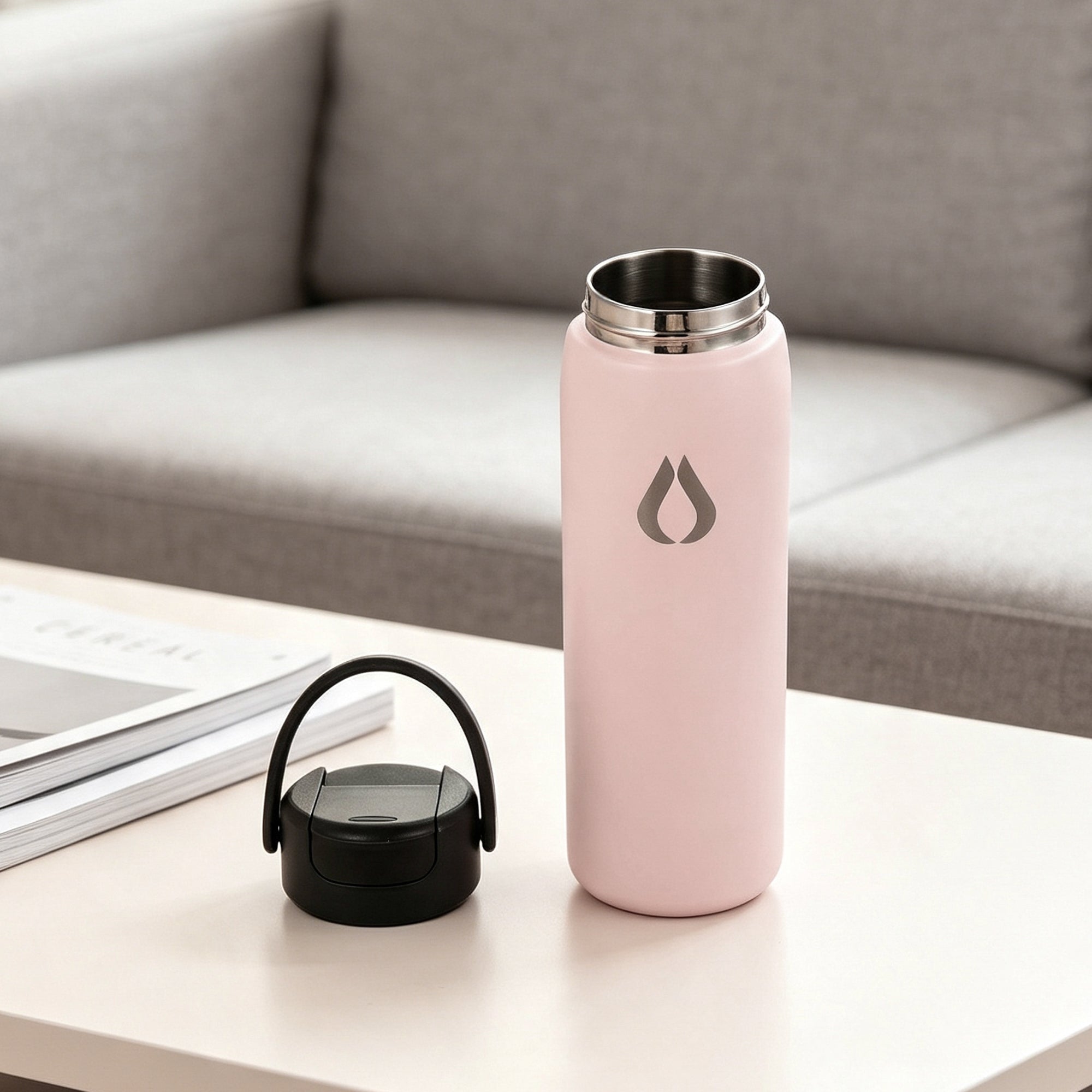Vattenflaska - 2 i 1 - 710ML - Blush