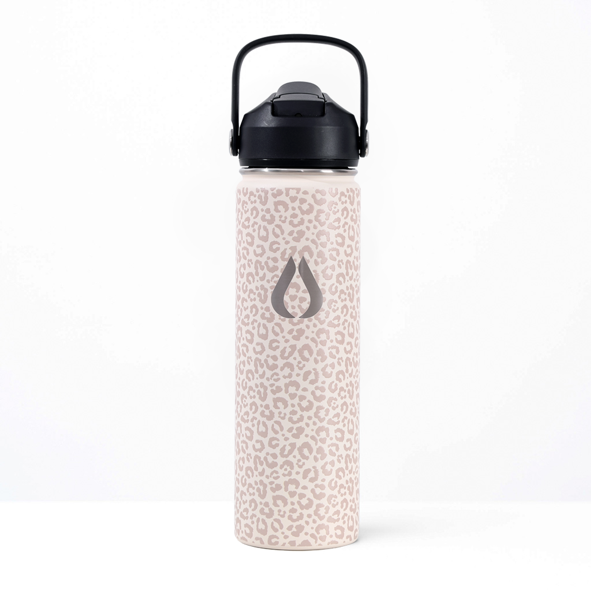 Vattenflaska - 650ML - Cream Leopard