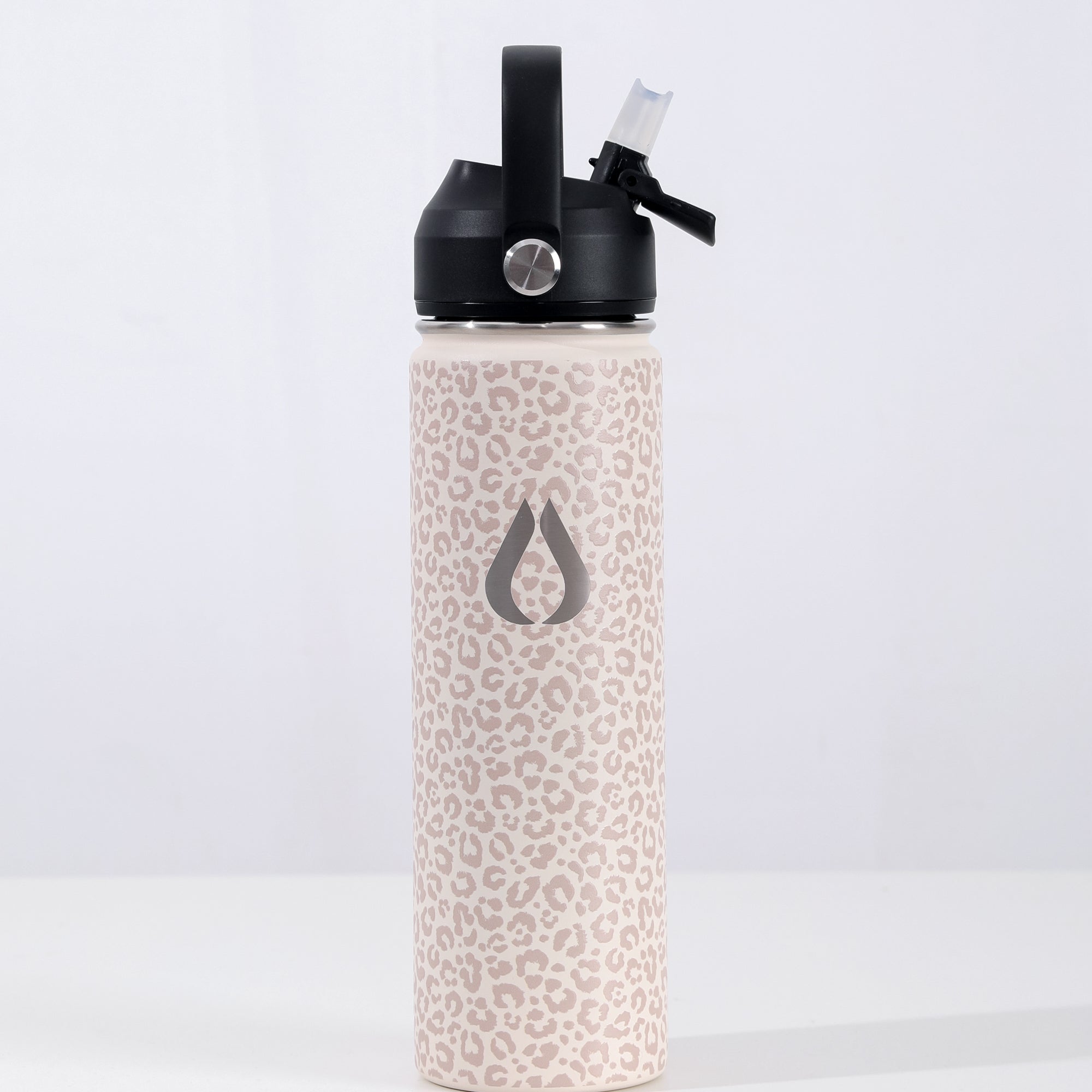 Vattenflaska - 650ML - Cream Leopard