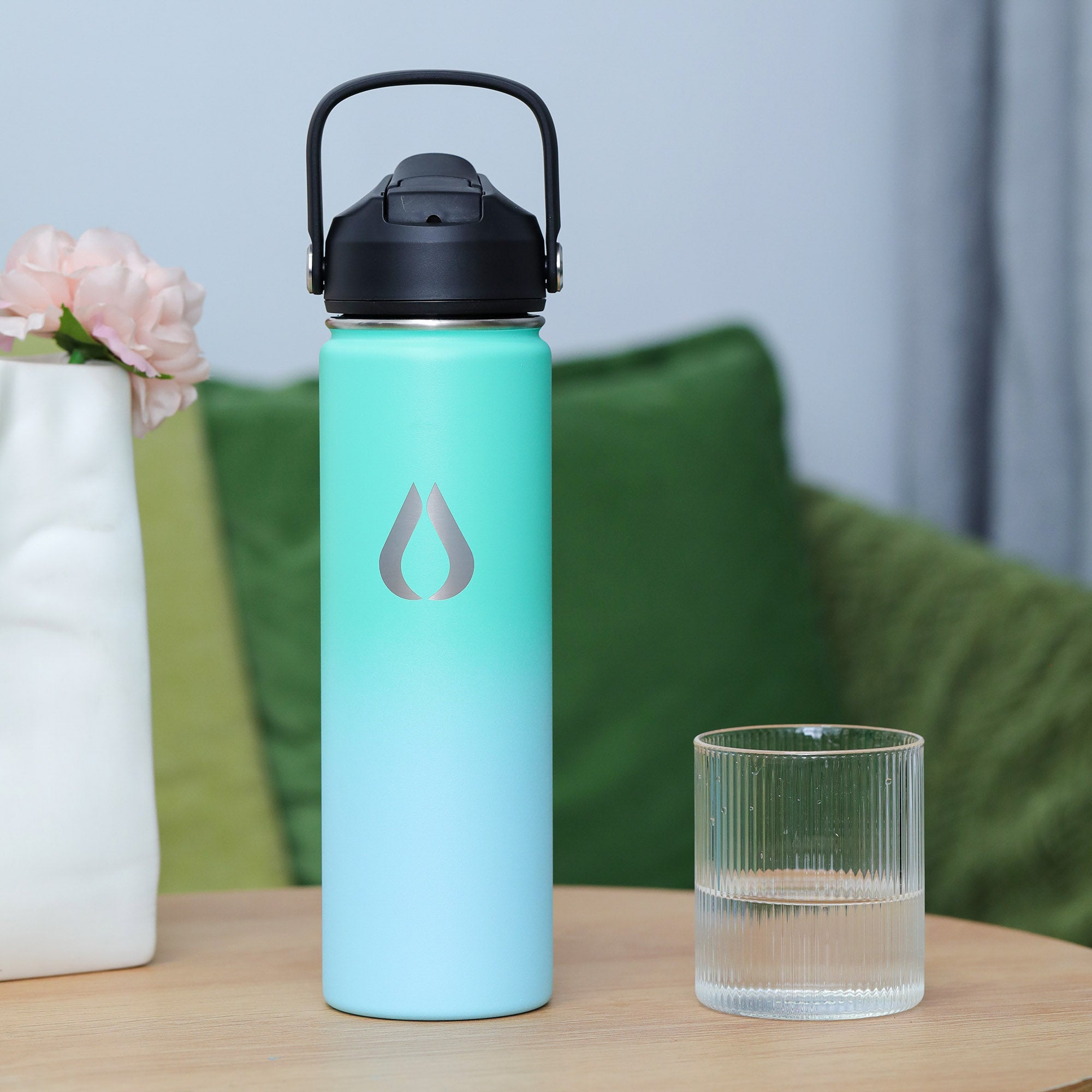 Vattenflaska - 650ML - Green Sky