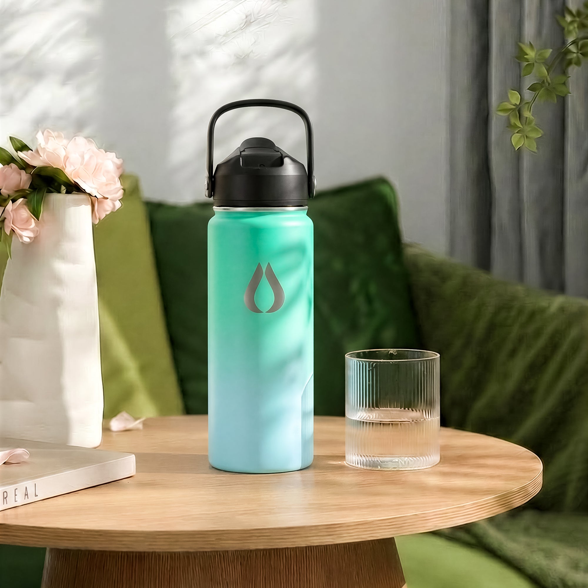 Vattenflaska - 500ML - Green Sky