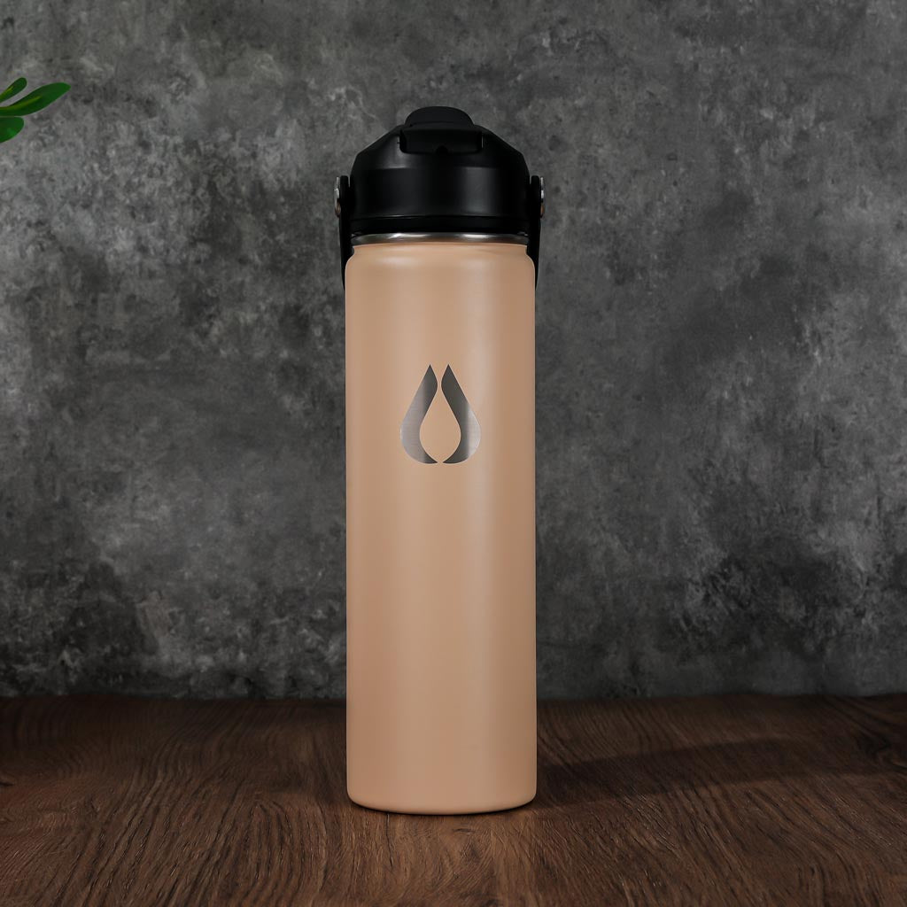 Vattenflaska - 650ML - Latte