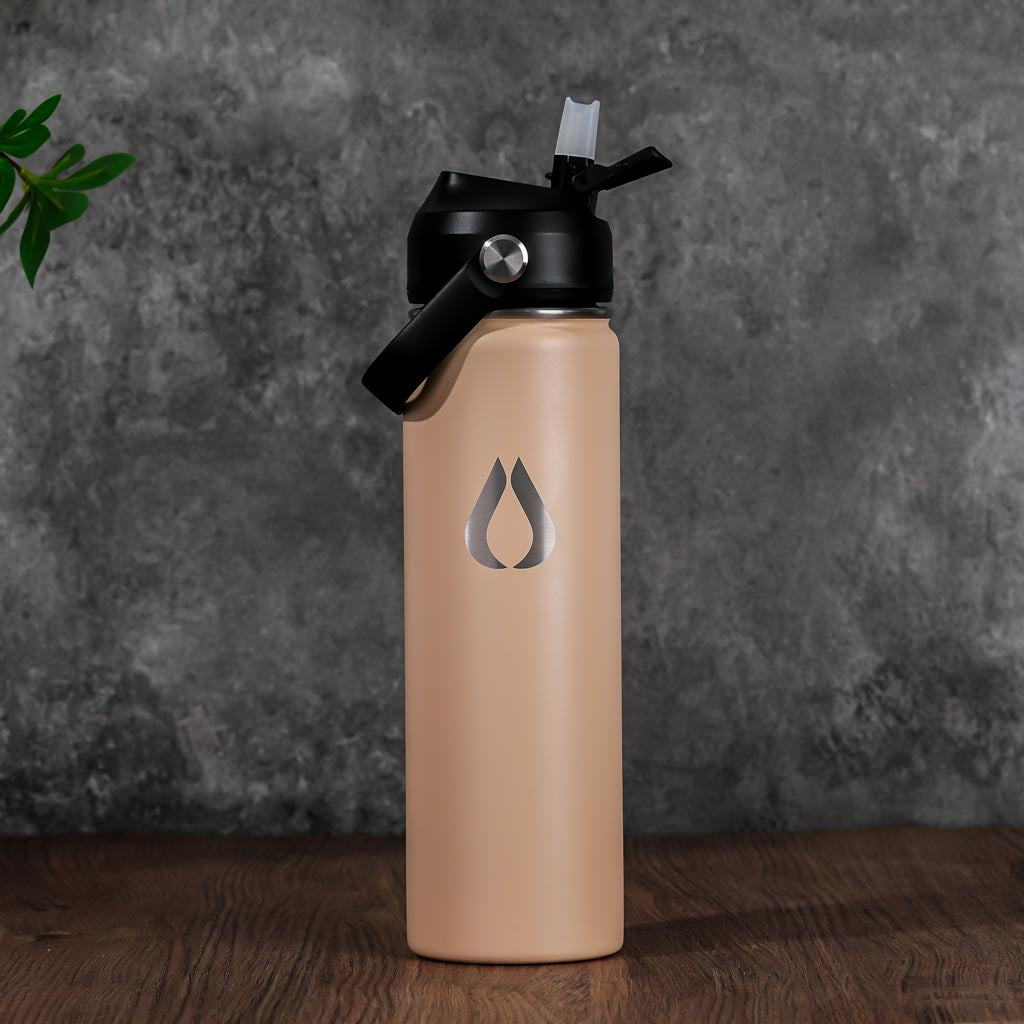Vattenflaska - 650ML - Latte