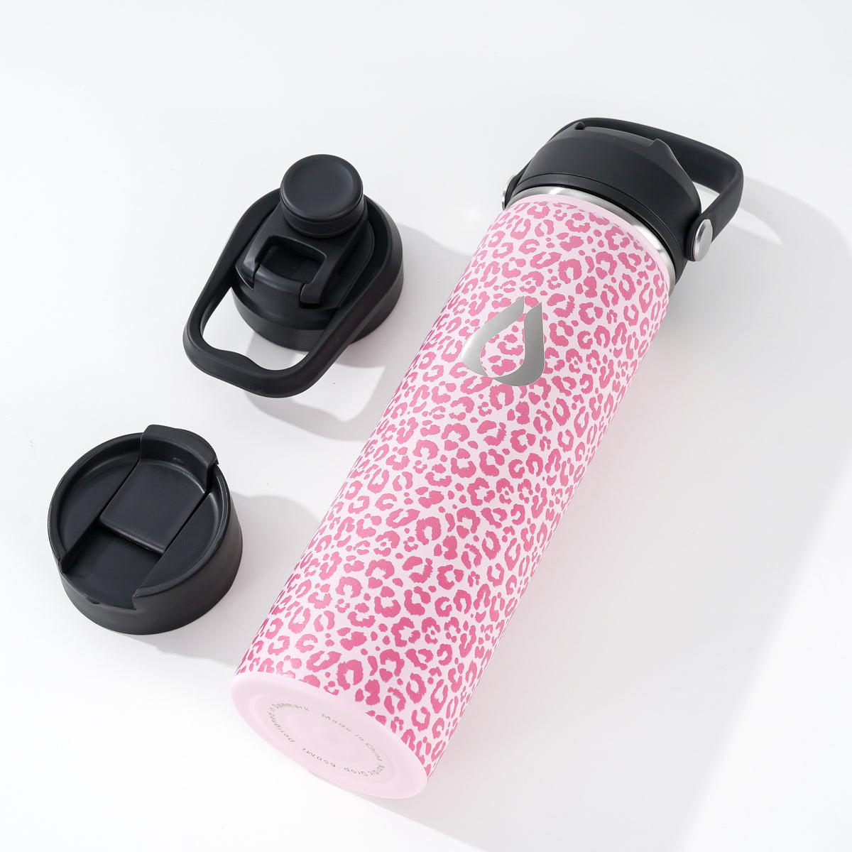 Vattenflaska - 650ML - Pink Leopard