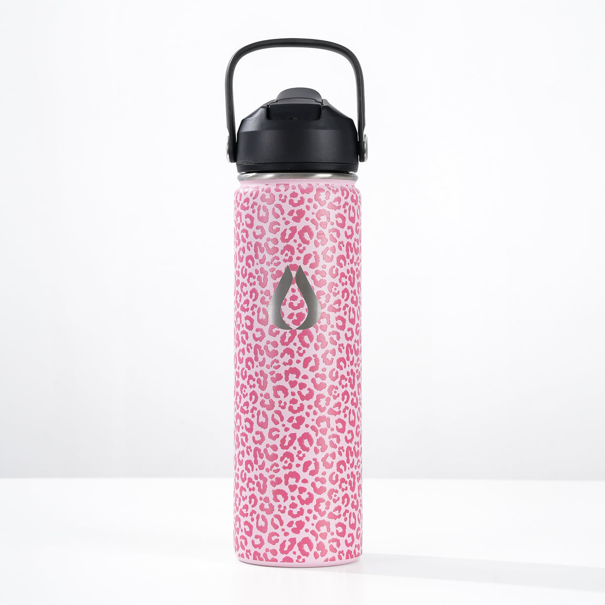 Vattenflaska - 650ML - Pink Leopard