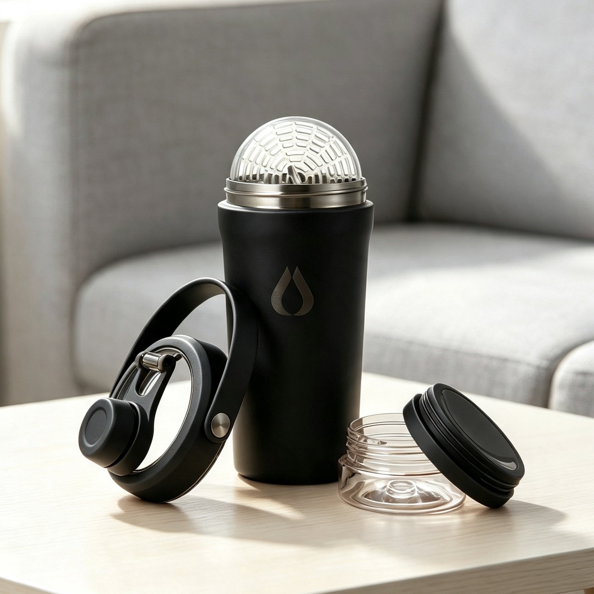 Shaker - 600ml - Svart