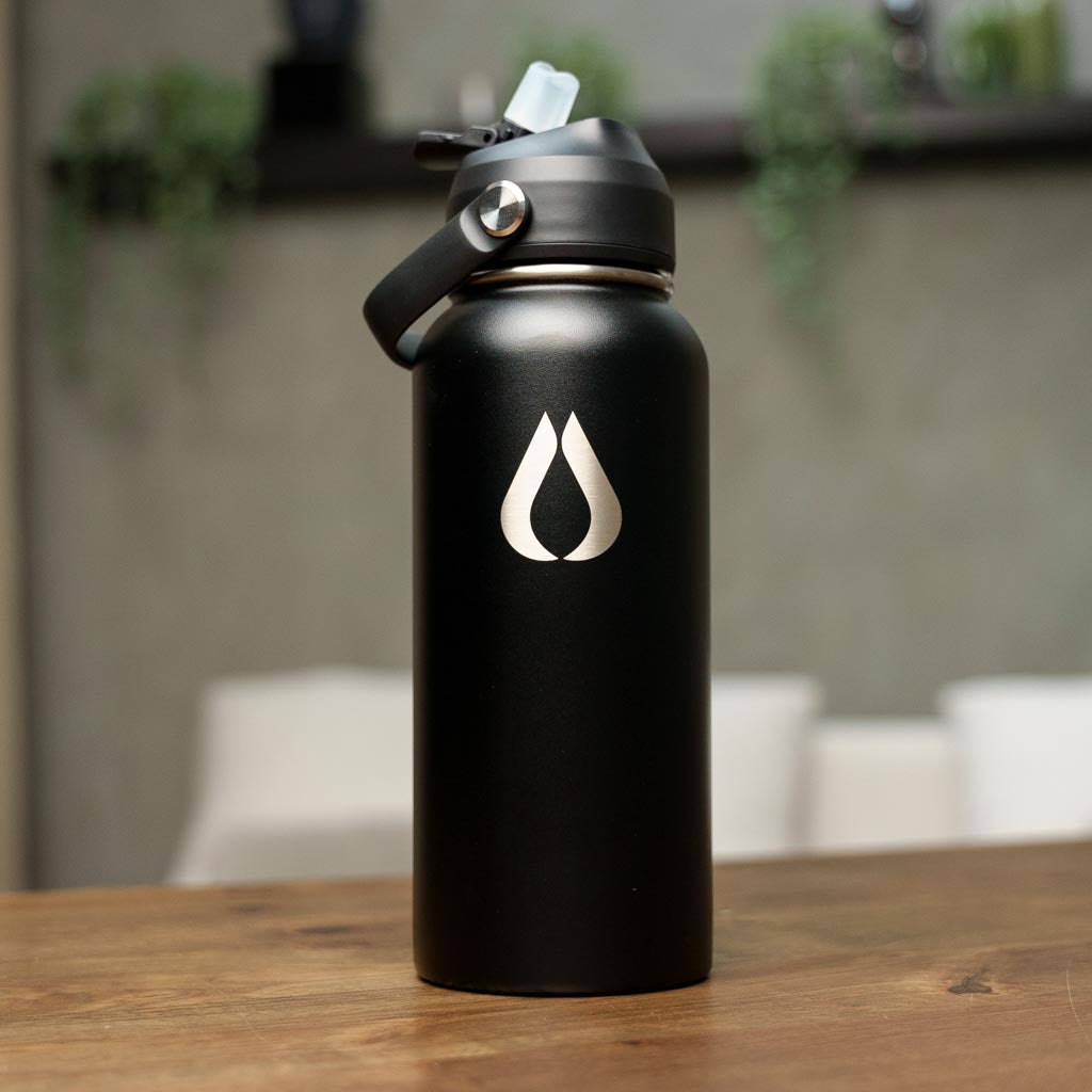 Vattenflaska - 960ML - Svart