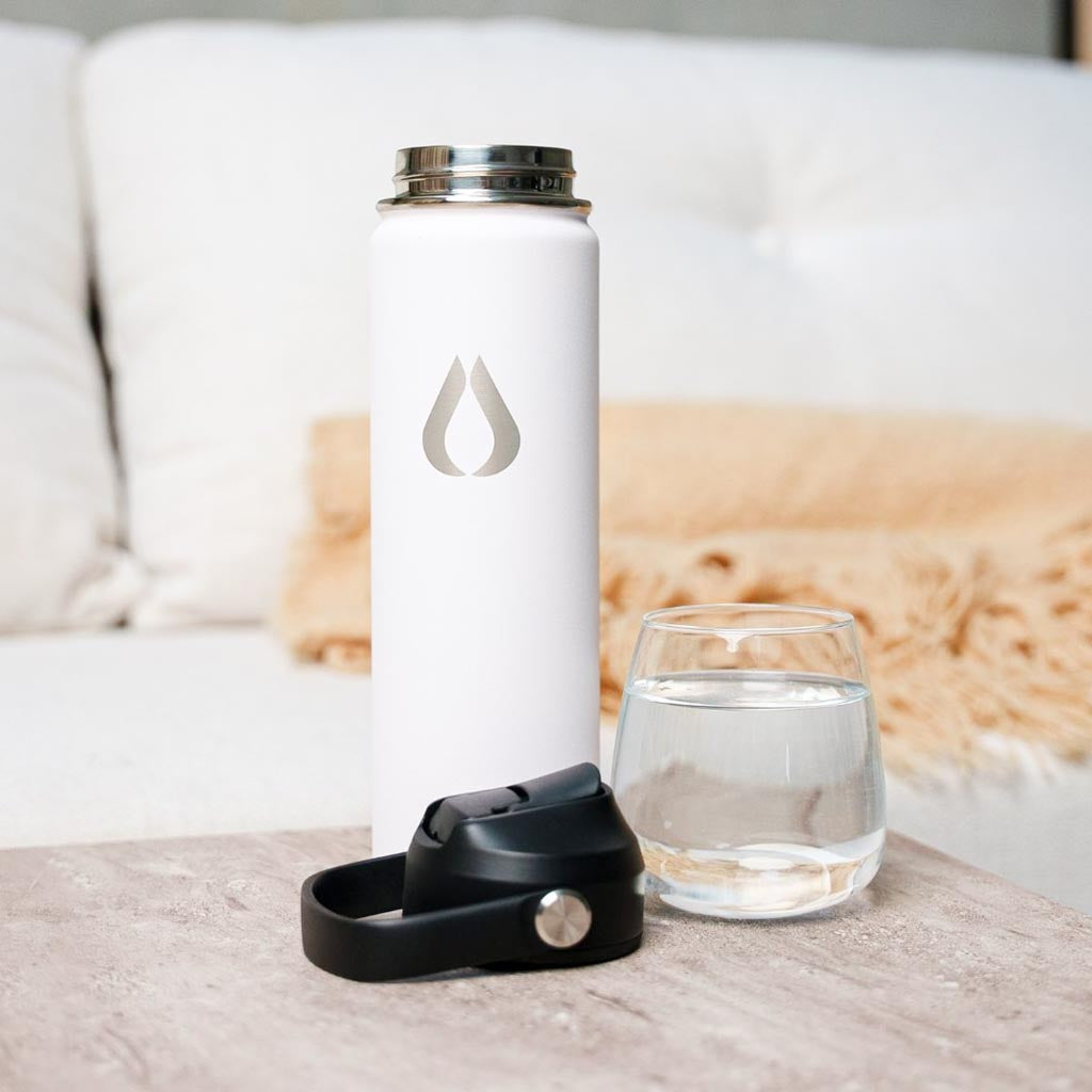 Vattenflaska - 650ML - Vit