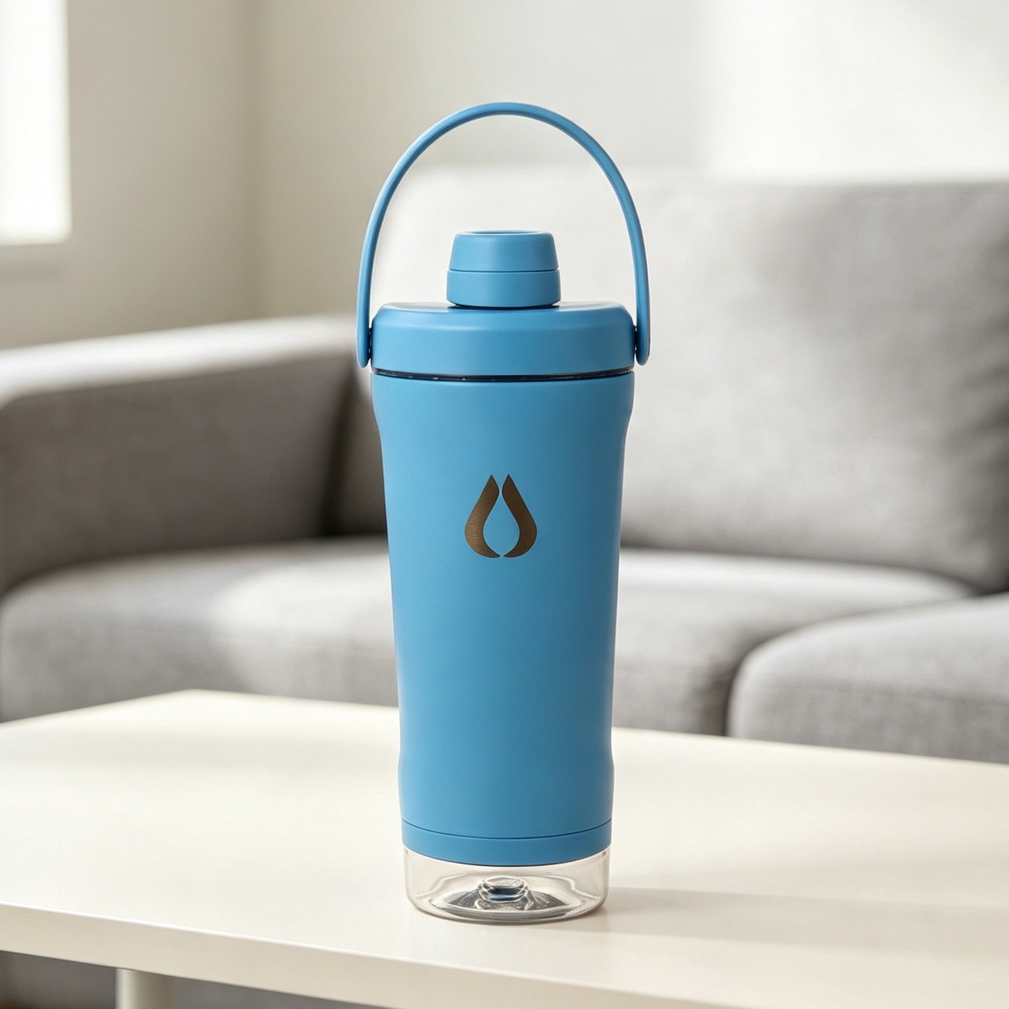 Shaker - 600ml - Babyblå