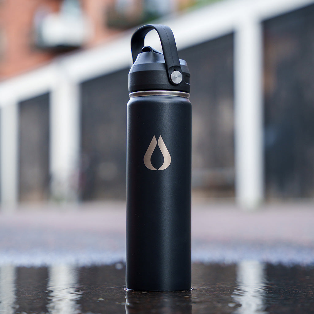 Vattenflaska - 650ML - Svart