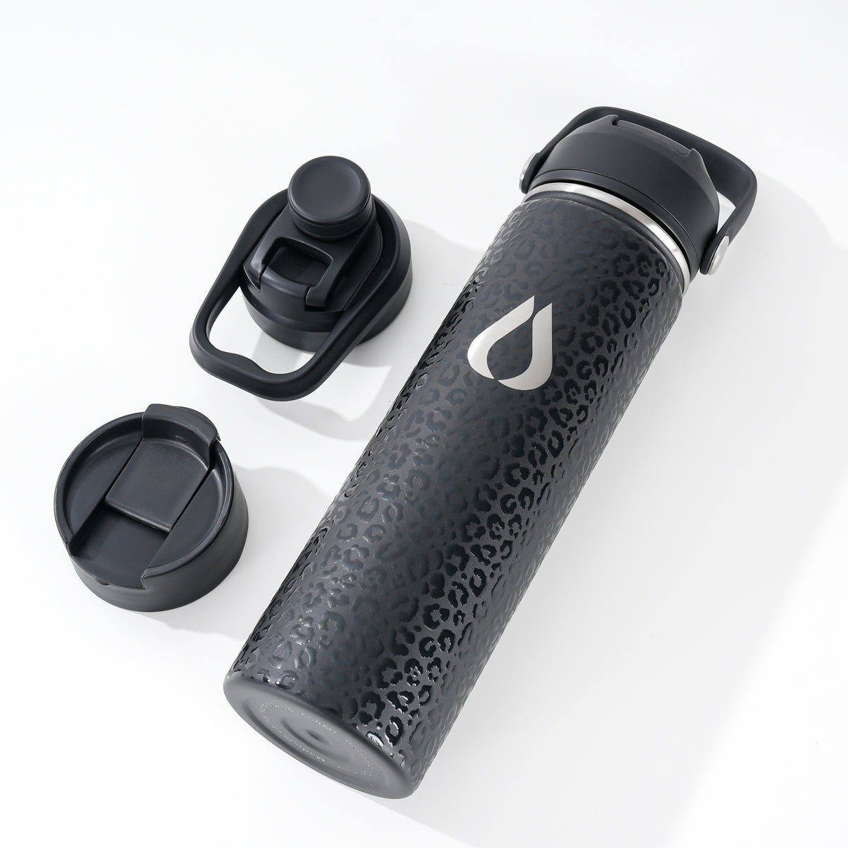 Vattenflaska - 650ML - Black Leopard