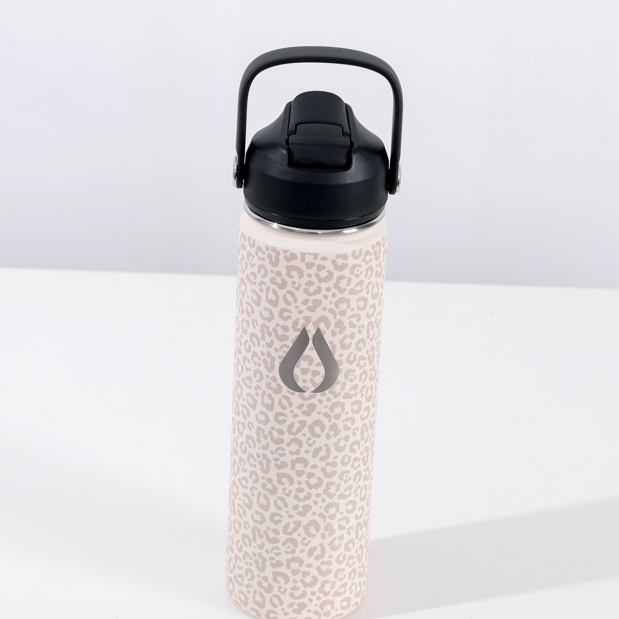 Vattenflaska - 650ML - Cream Leopard