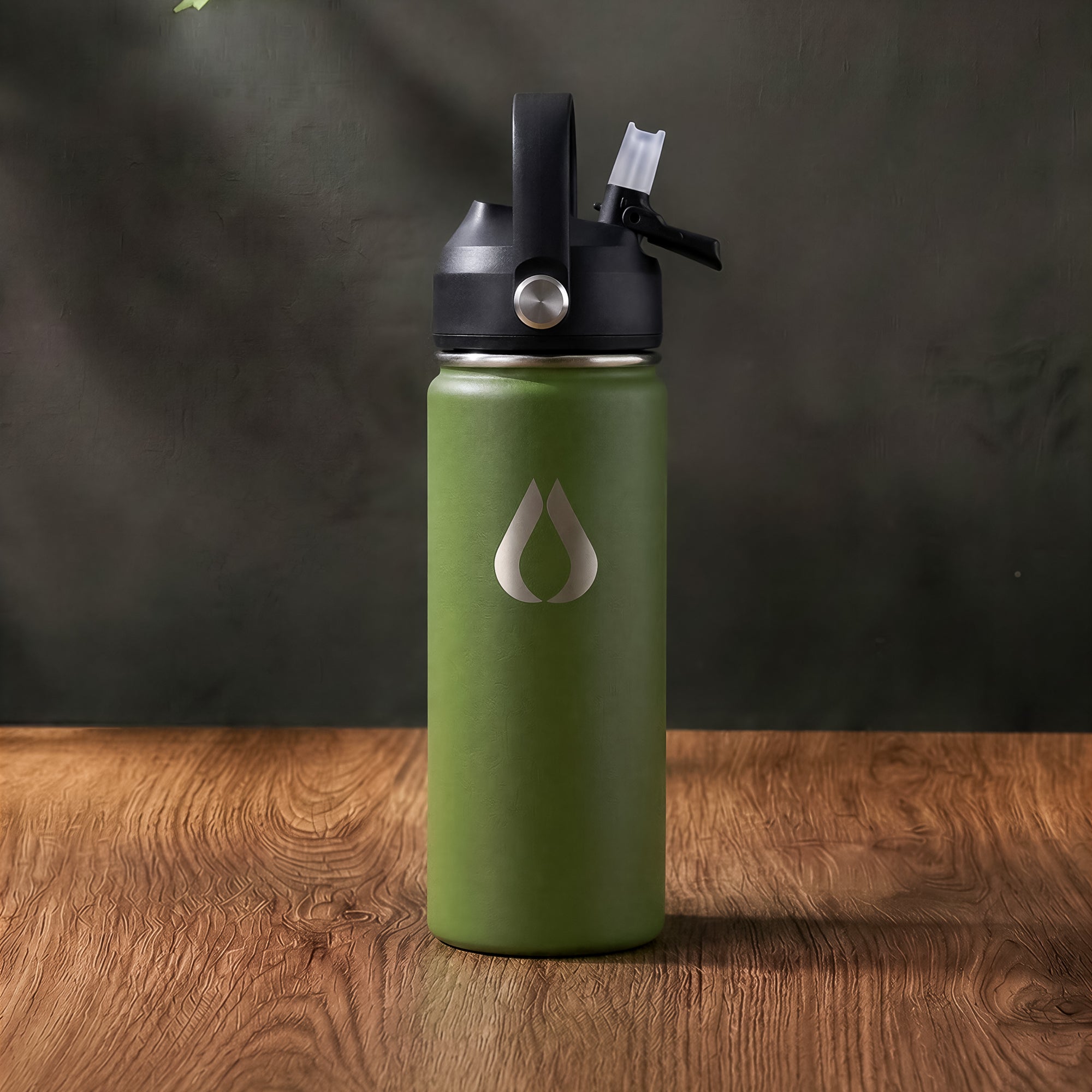 Vattenflaska - 500ML - Dark Olive