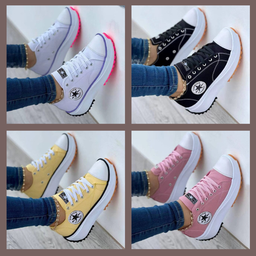 Fashion Star - Trendiga Ortopediska Sneakers