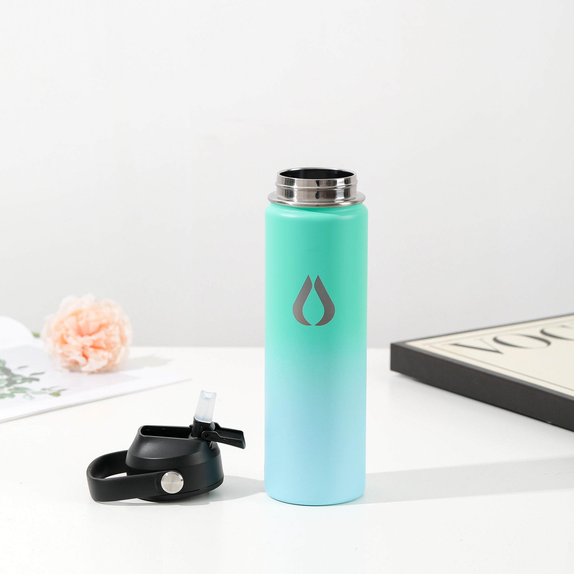 Vattenflaska - 650ML - Green Sky