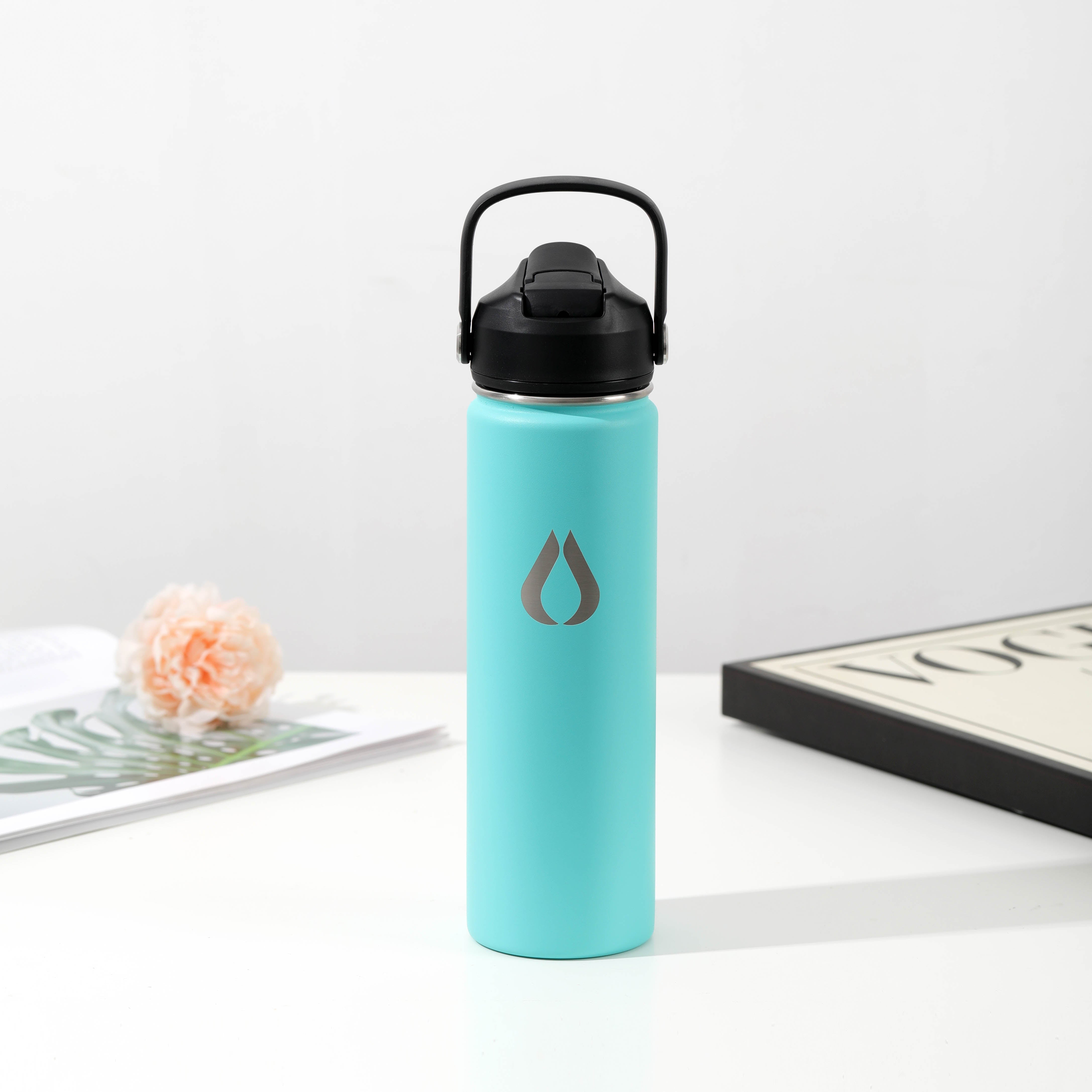Vattenflaska - 650ML - Turkos