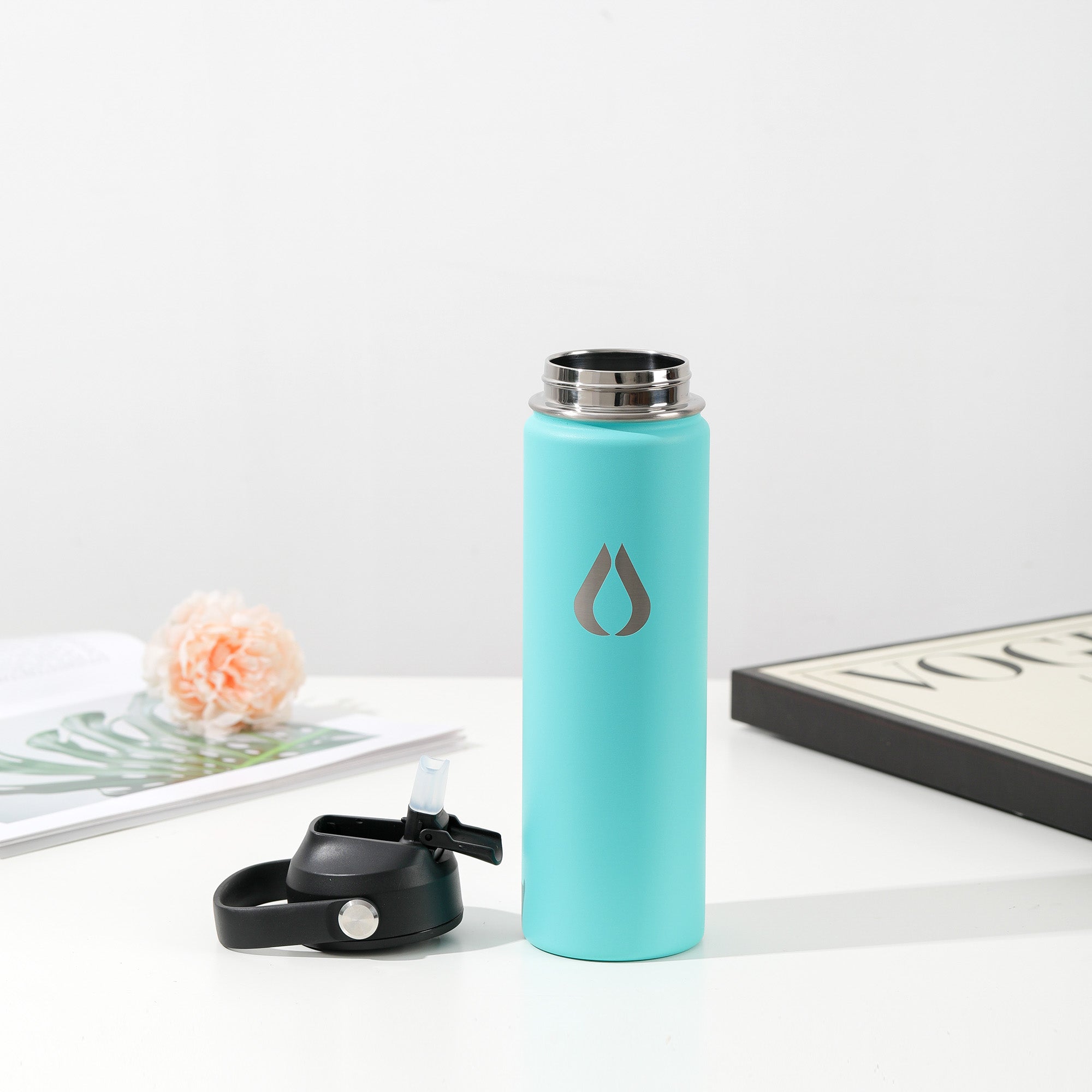 Vattenflaska - 650ML - Turkos