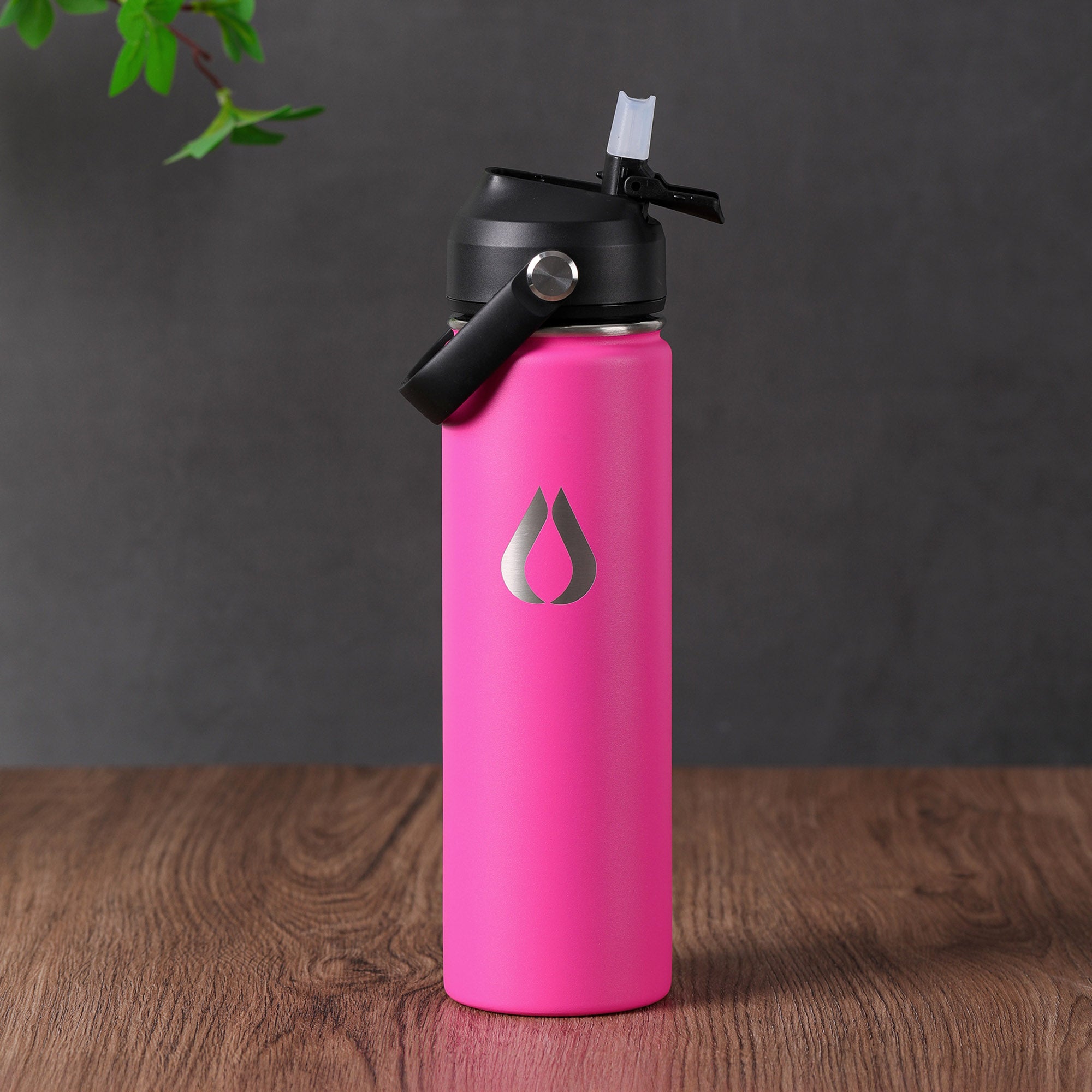 Vattenflaska - 650ML - Hot Pink
