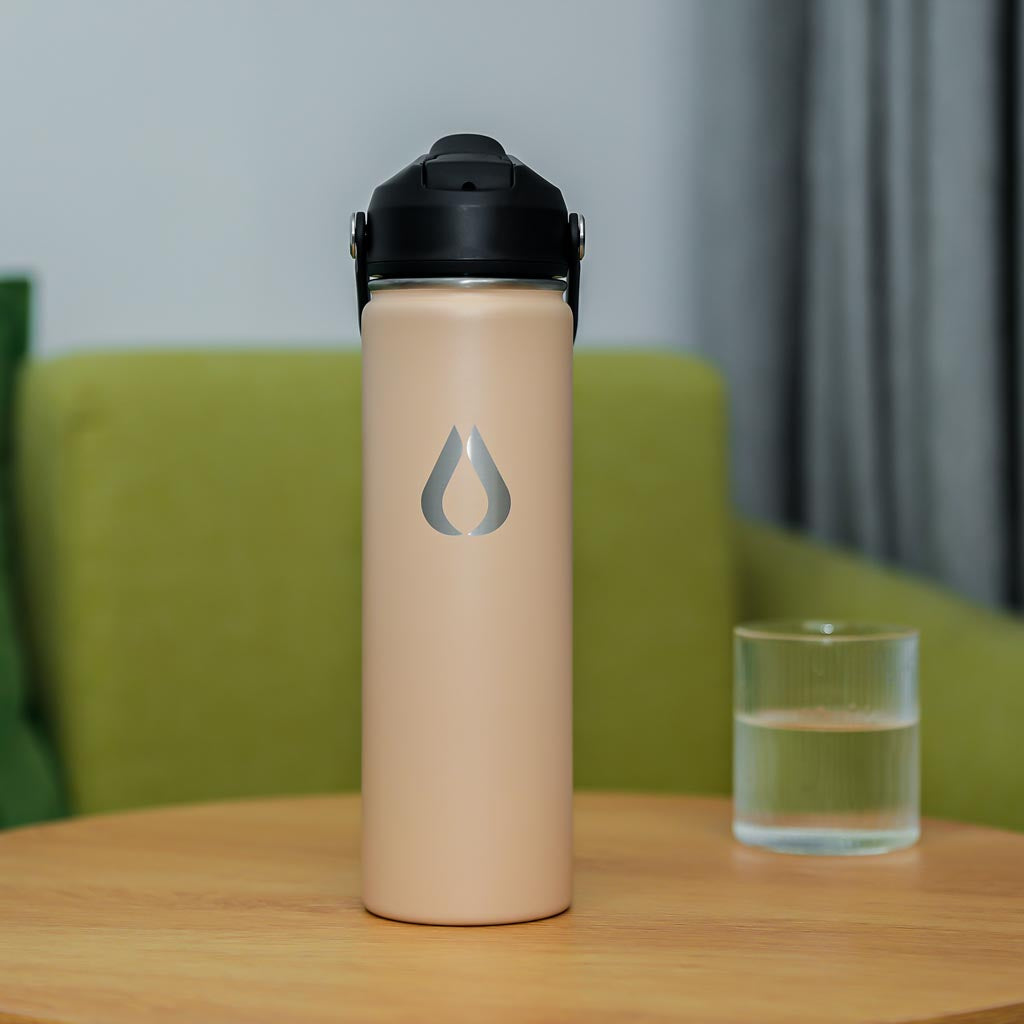 Vattenflaska - 650ML - Latte