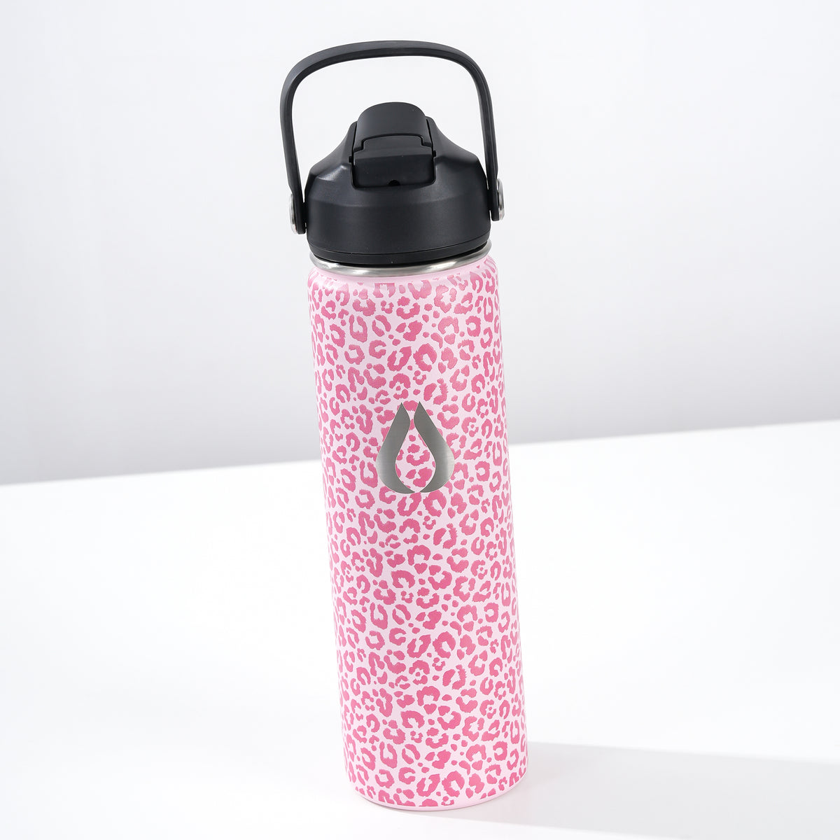 Vattenflaska - 650ML - Pink Leopard