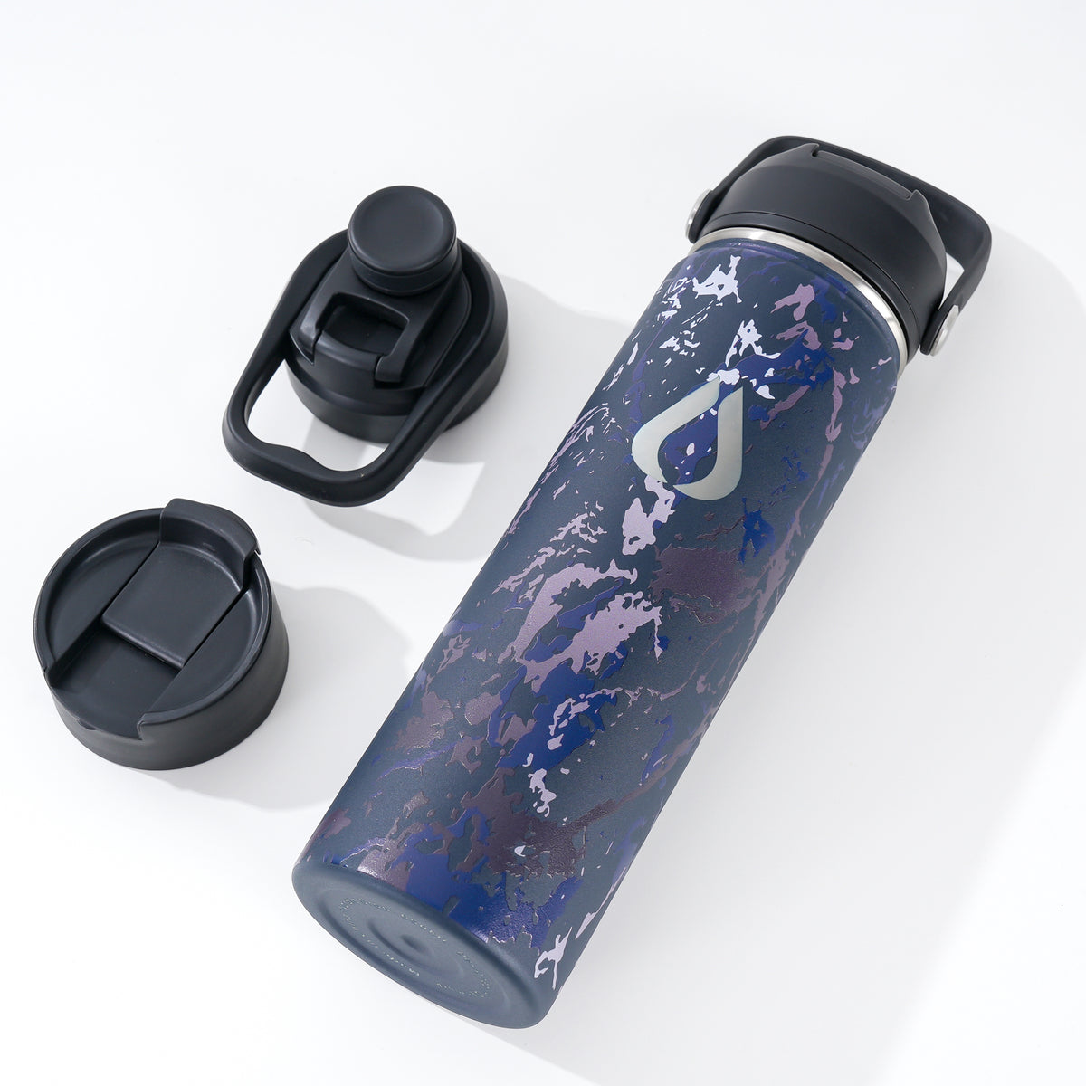 Vattenflaska - 650ML - Sapphire Marble