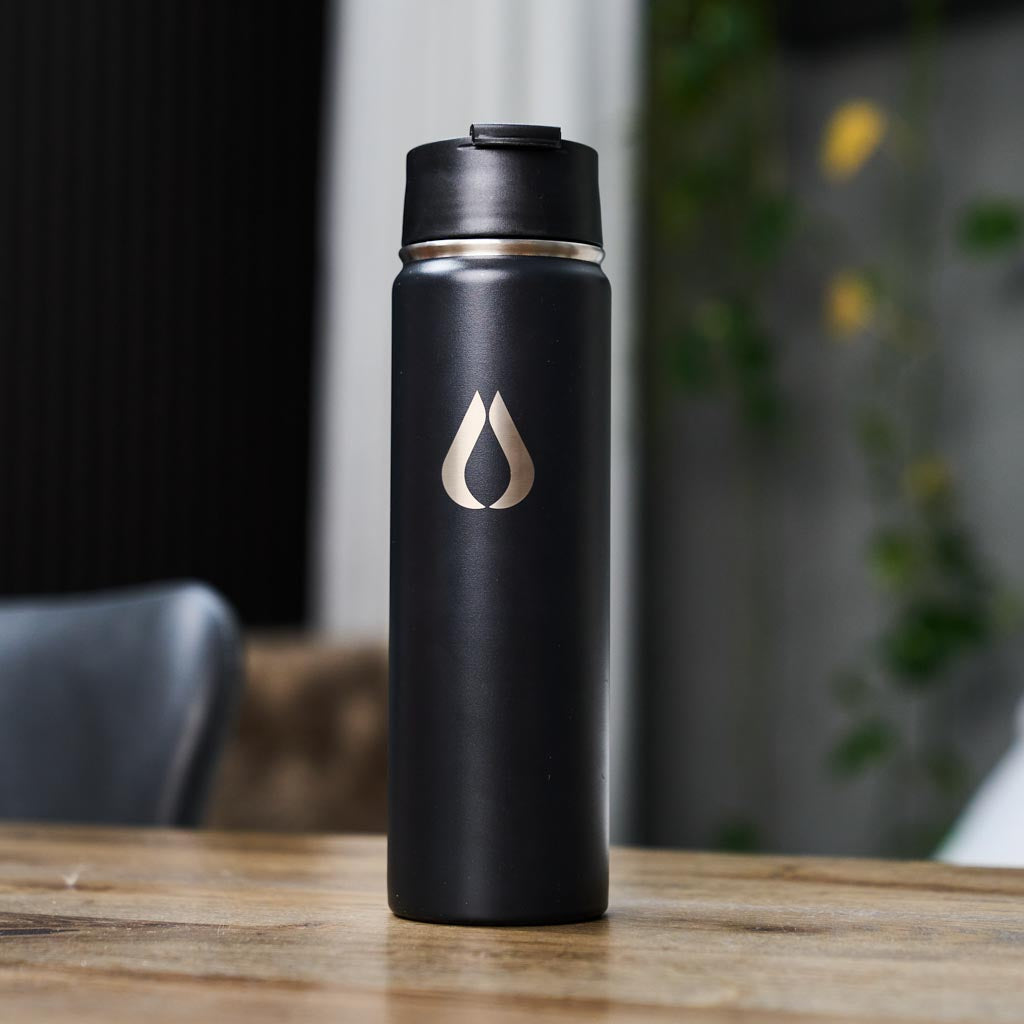 Vattenflaska - 650ML - Svart