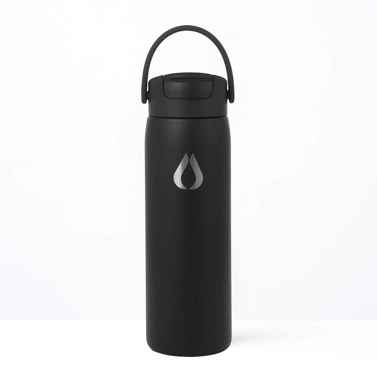 Vattenflaska - 2 i 1 - 710ML - Svart