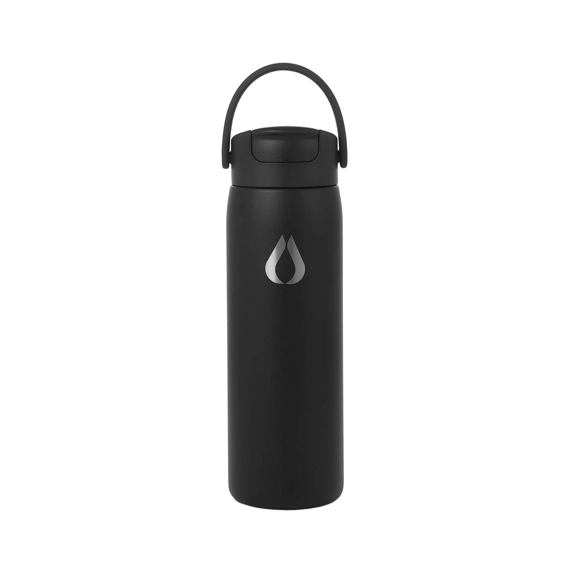 Vattenflaska - 2 i 1 - 710ML - Svart