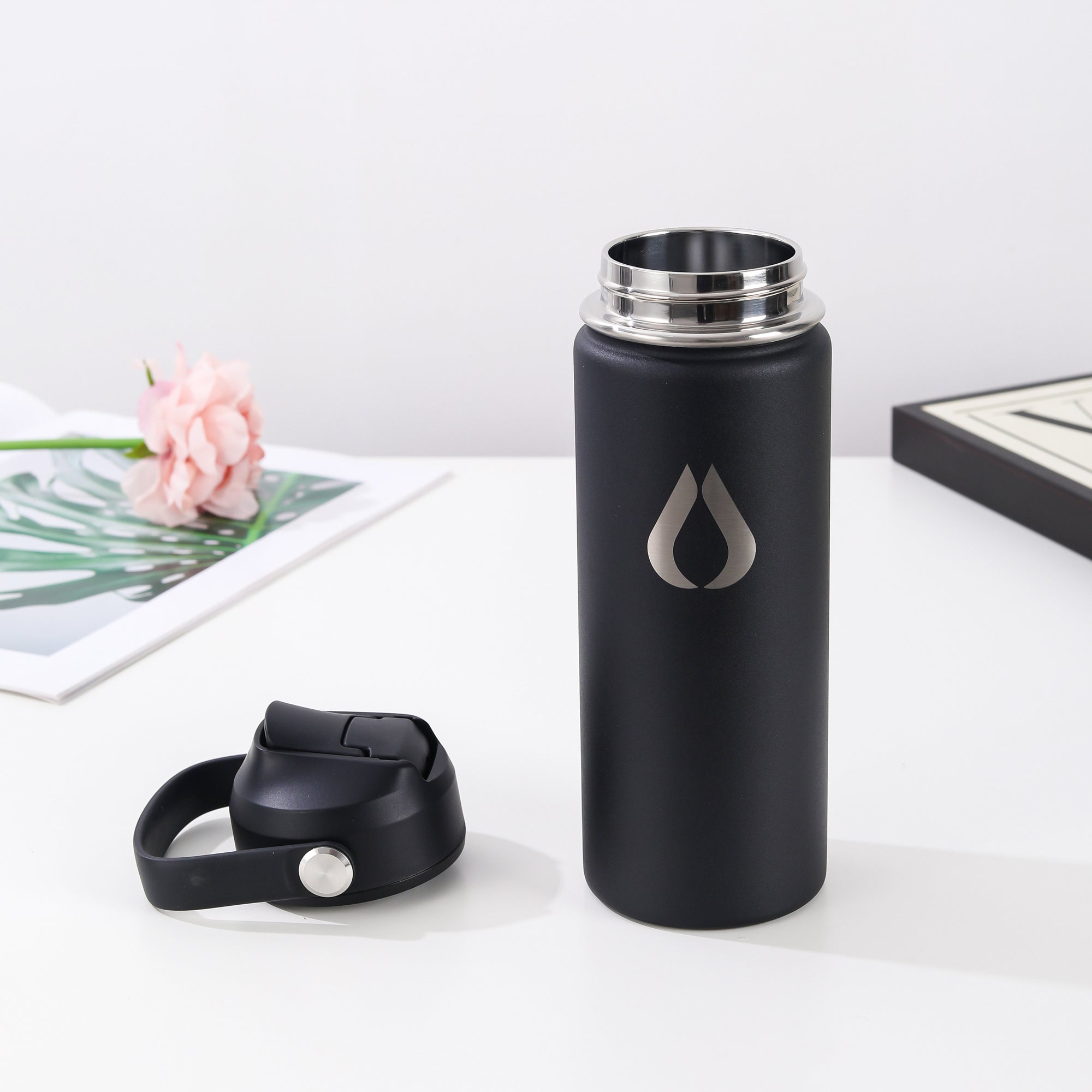 Vattenflaska - 500ML - Svart