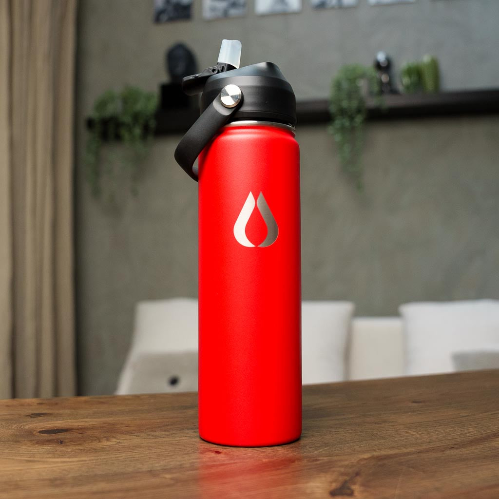 Vattenflaska - 650ML - Röd