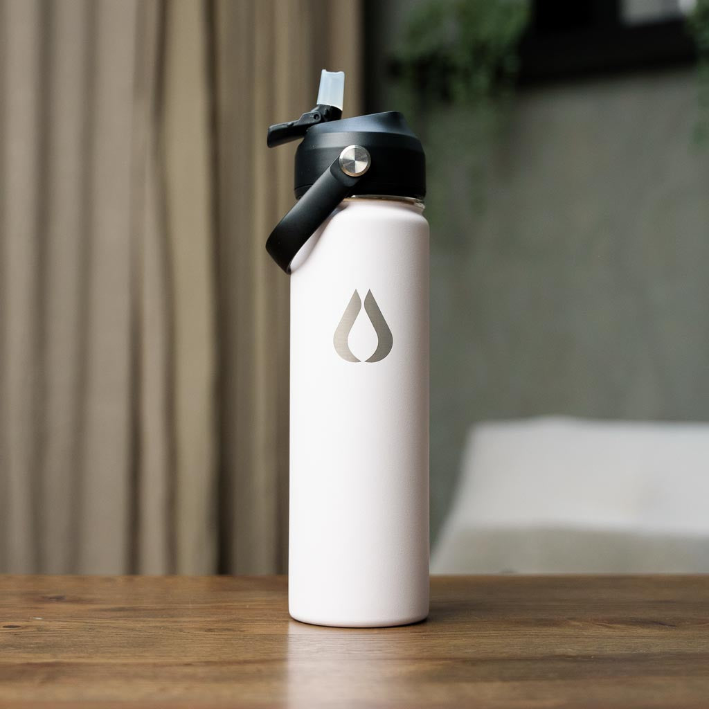Vattenflaska - 650ML - Vit