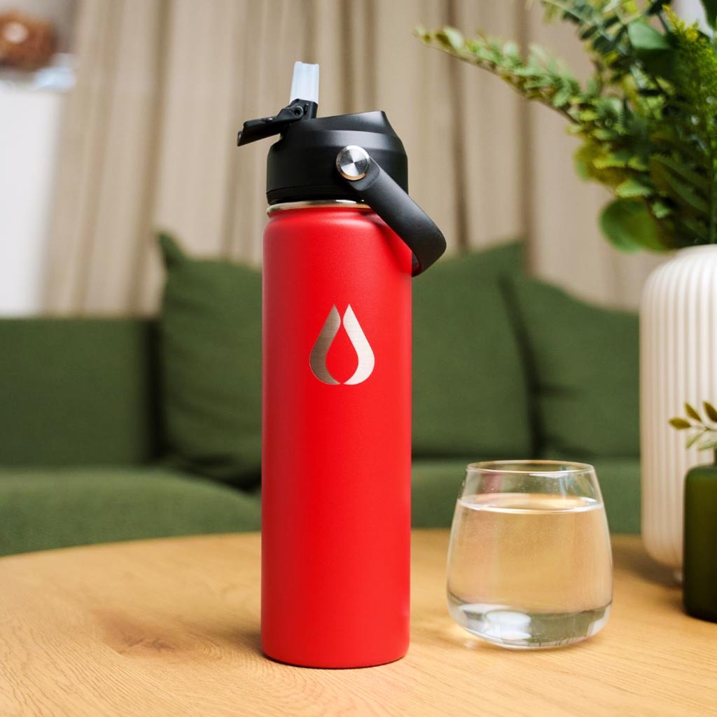 Vattenflaska - 650ML - Röd